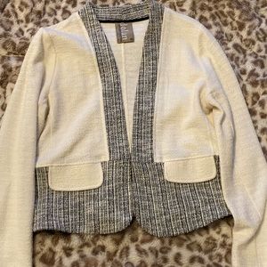 Anthropologie lightweight sweater-style blazer